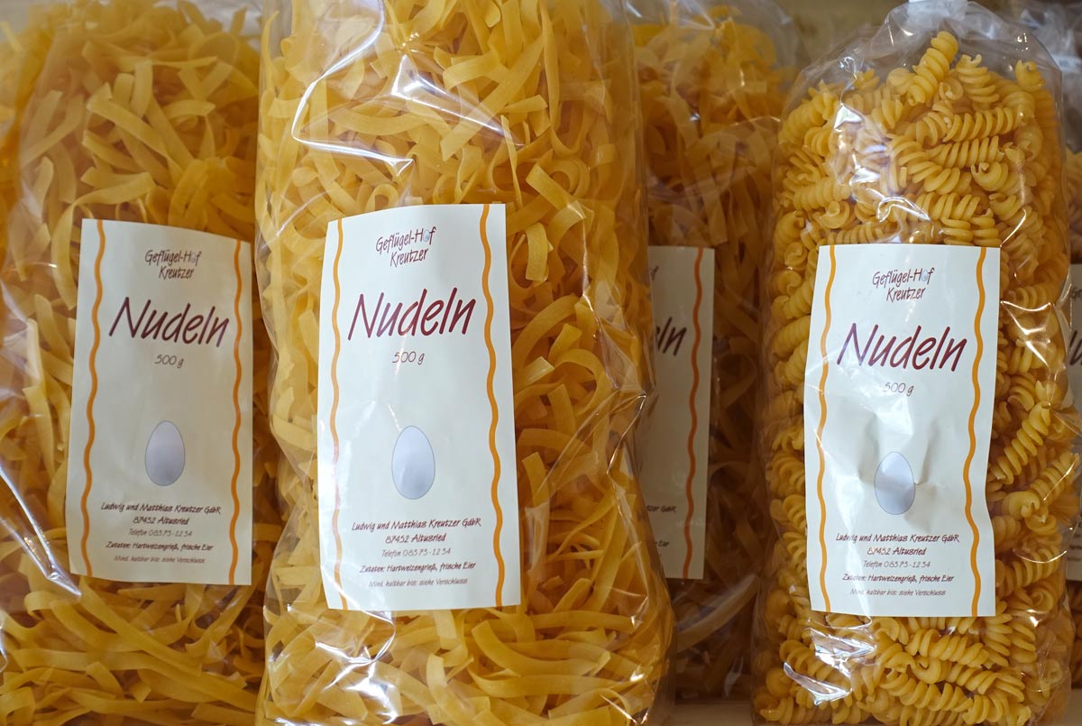 Selbstgemachte Nudeln